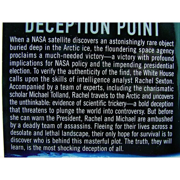 Deception Point by Dan Brown Paperback 2001 High-Tech Thriller - Picture 6 of 6